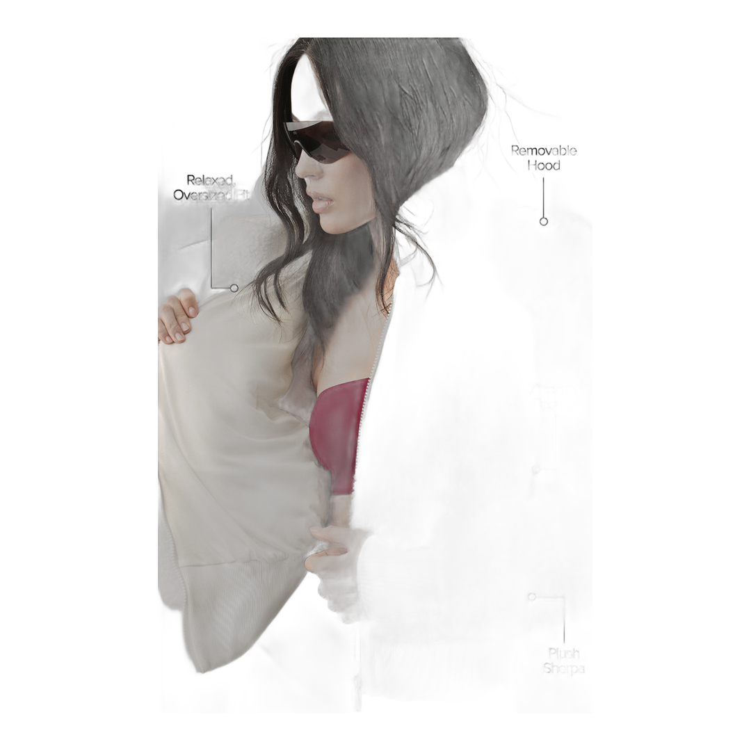 alo Foxy Sherpa Jacket - Ivory