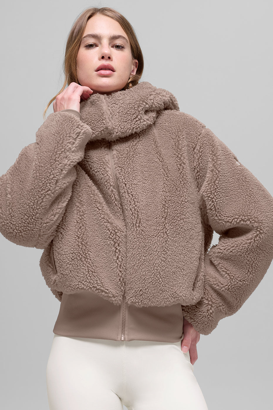 alo Foxy Sherpa Jacket - Chai Latte