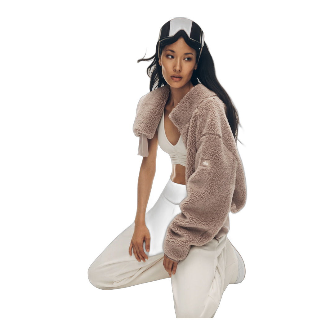 alo Foxy Sherpa Jacket - Chai Latte