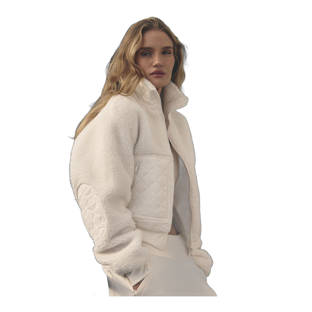 alo Sherpa Edge Bomber - Ivory