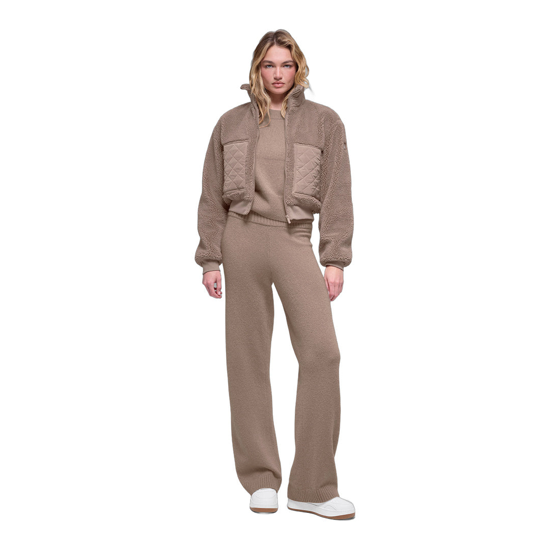 alo Sherpa Edge Bomber - Chai Latte
