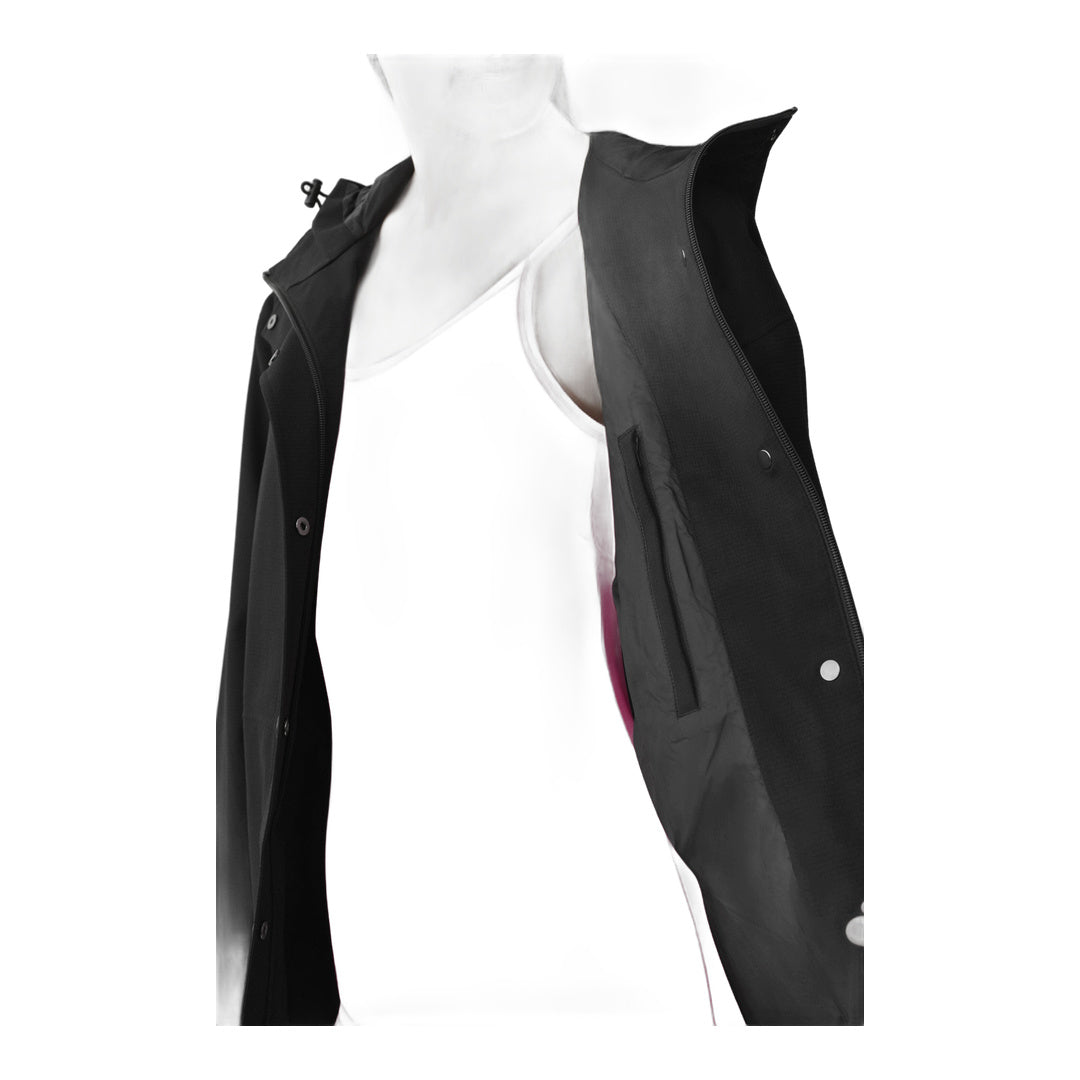 alo Rain Or Shine Long Coat - Black