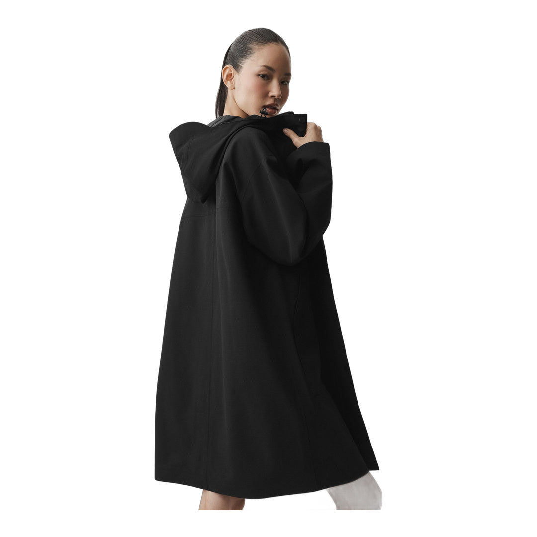 alo Rain Or Shine Long Coat - Black