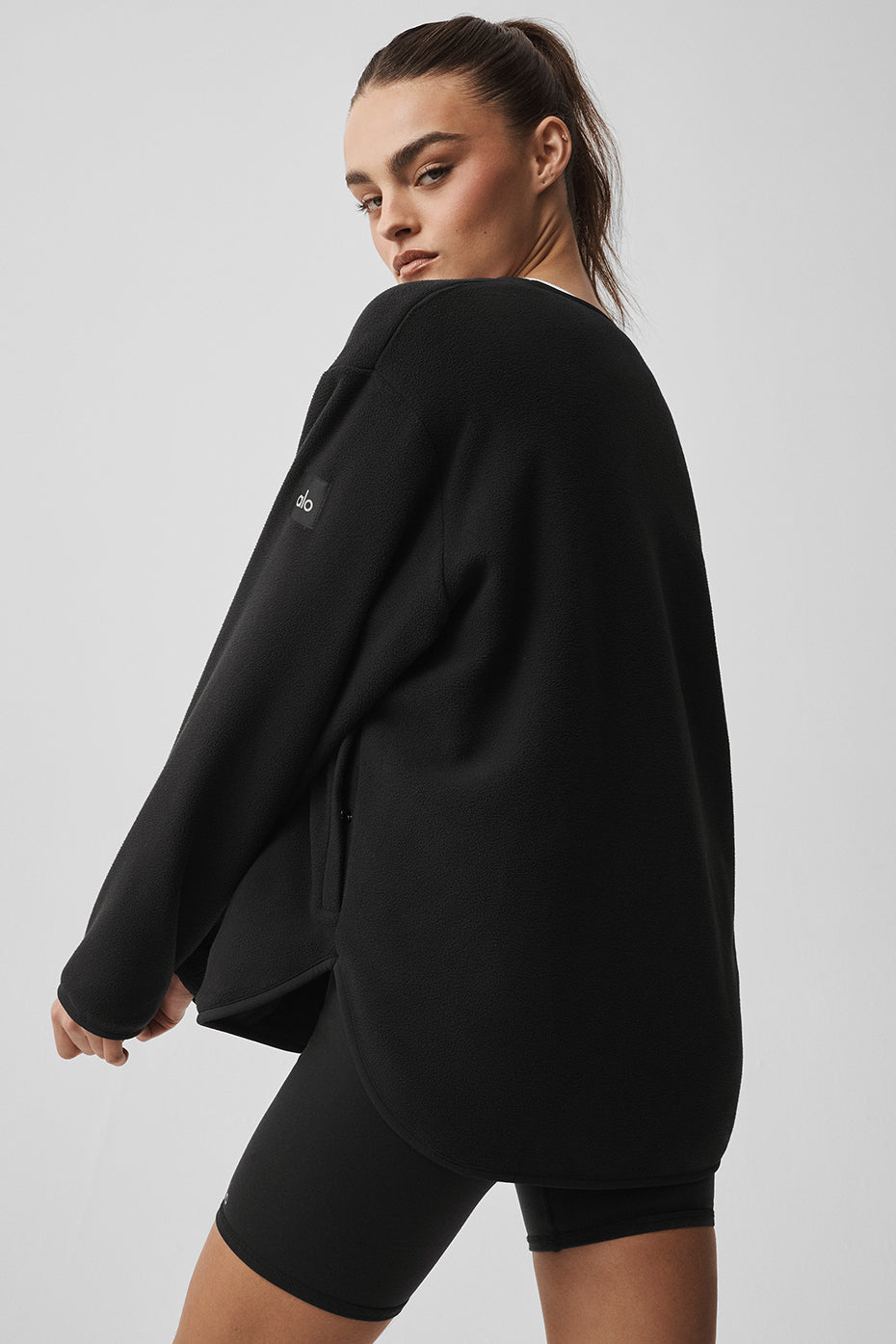 alo Polar Fleece Take Note Jacket - Black
