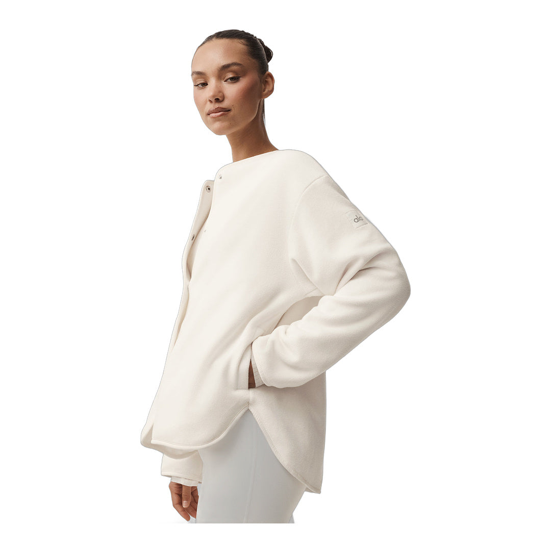 alo Polar Fleece Take Note Jacket - Ivory