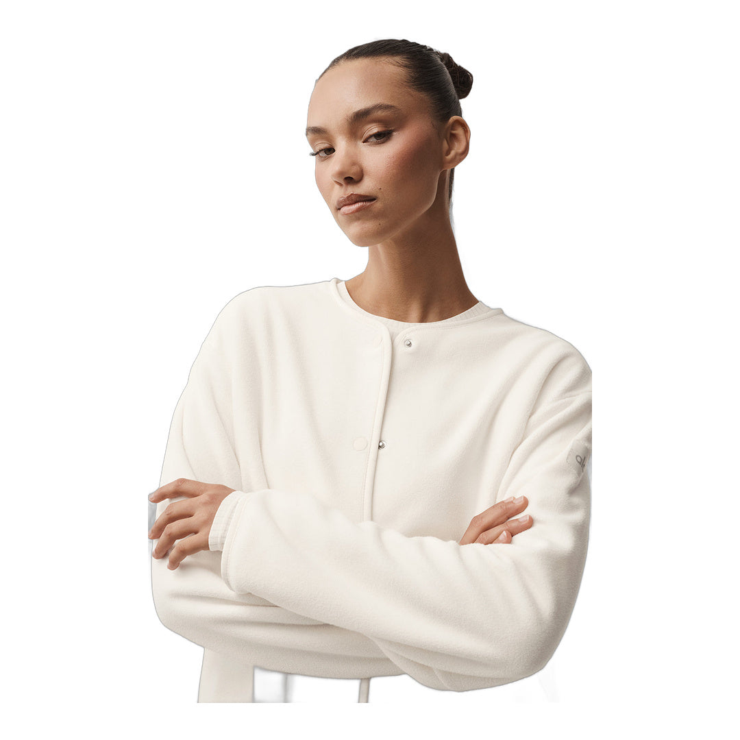 alo Polar Fleece Take Note Jacket - Ivory