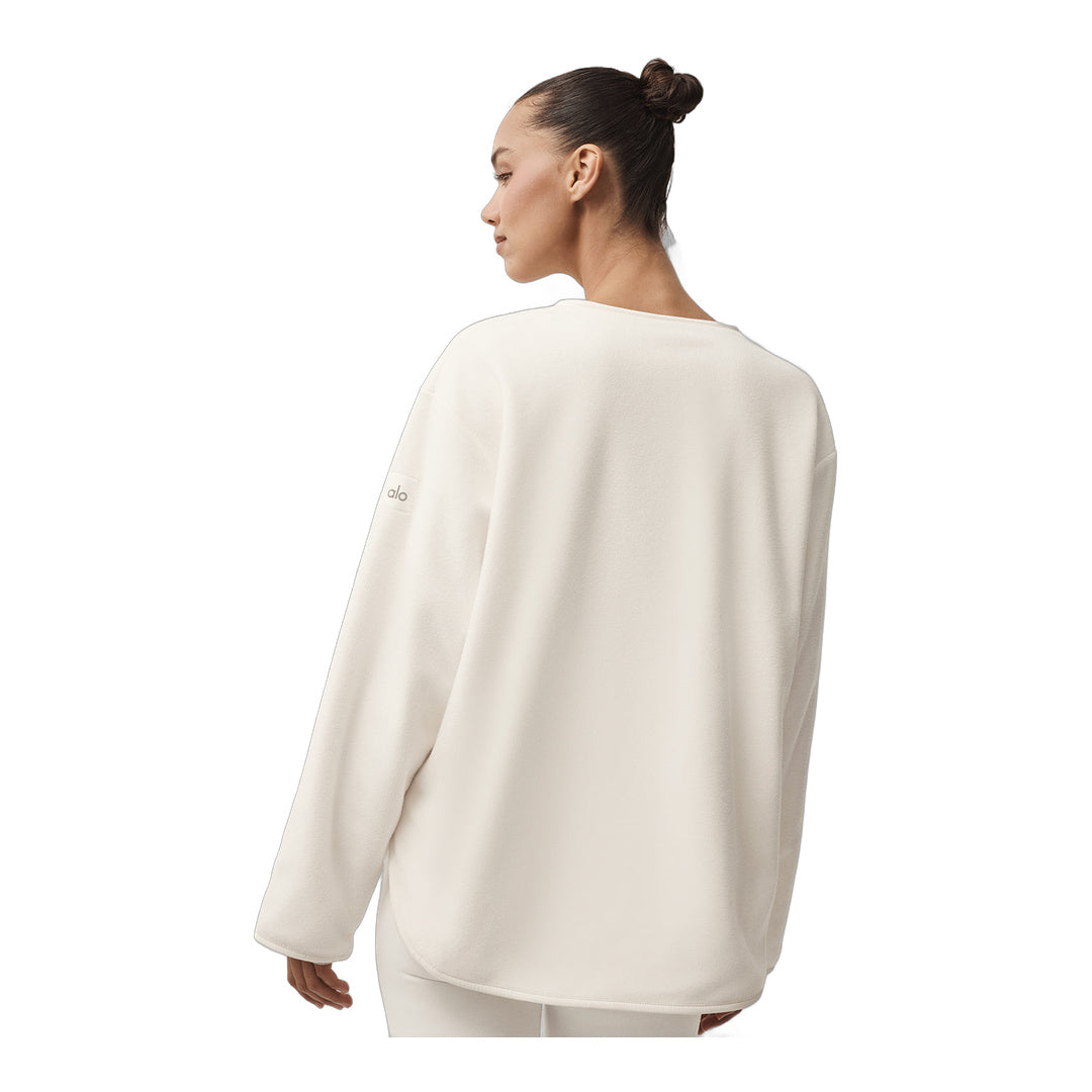 alo Polar Fleece Take Note Jacket - Ivory