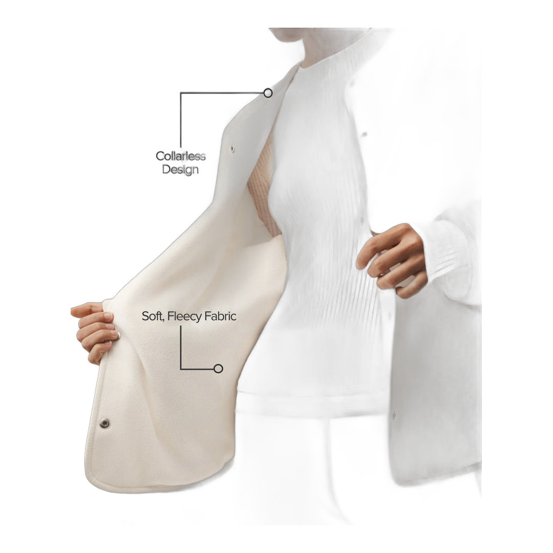 alo Polar Fleece Take Note Jacket - Ivory