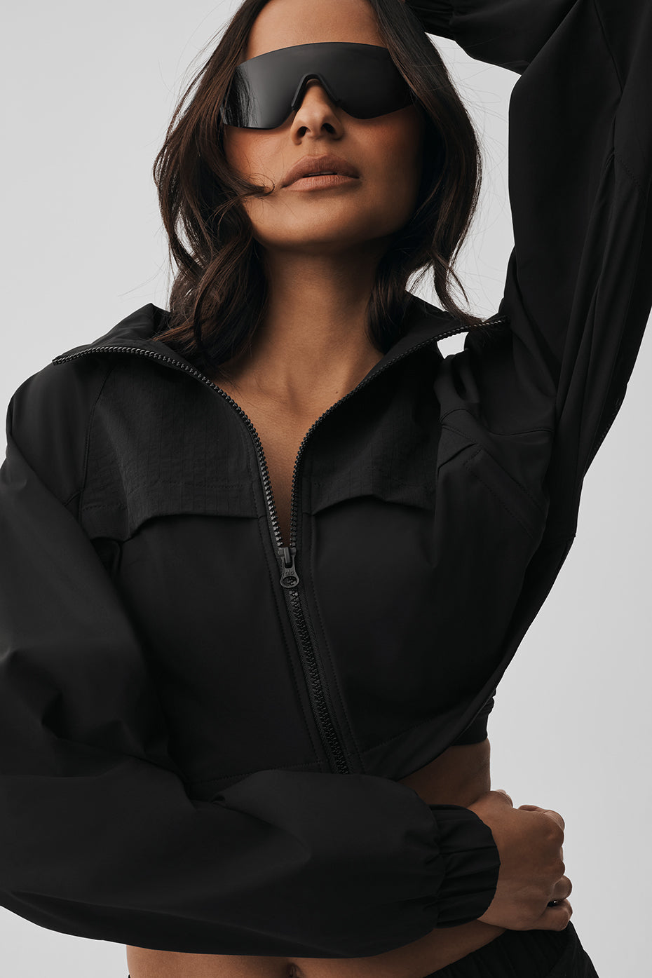 alo Cropped Playmaker Jacket - Black