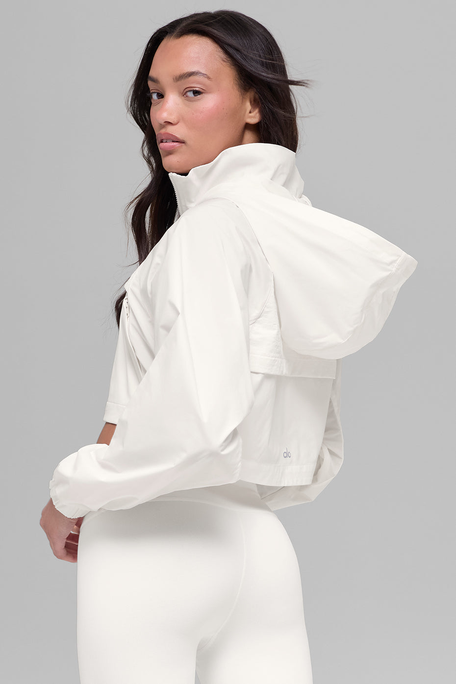 alo Cropped Playmaker Jacket - Ivory