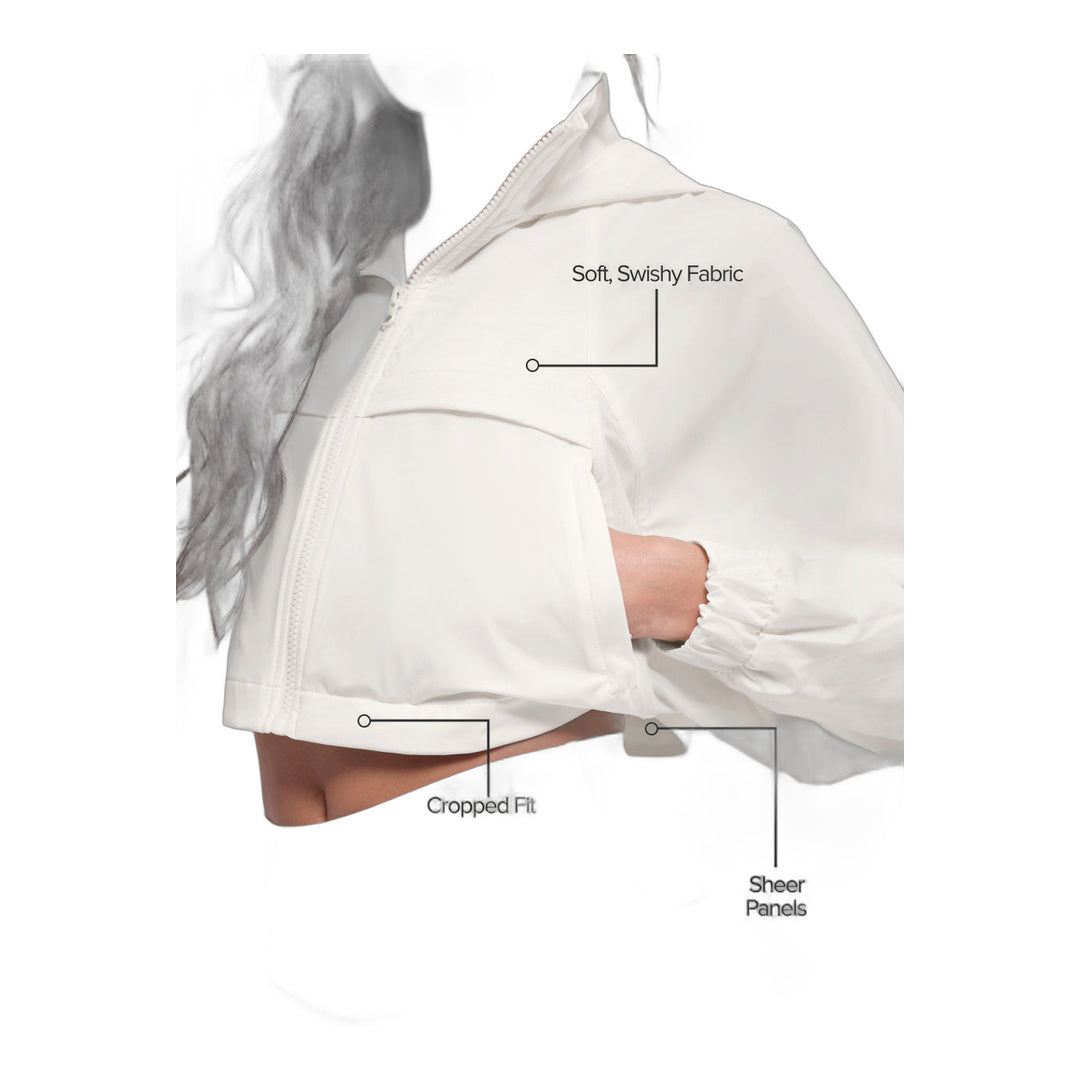 alo Cropped Playmaker Jacket - Ivory
