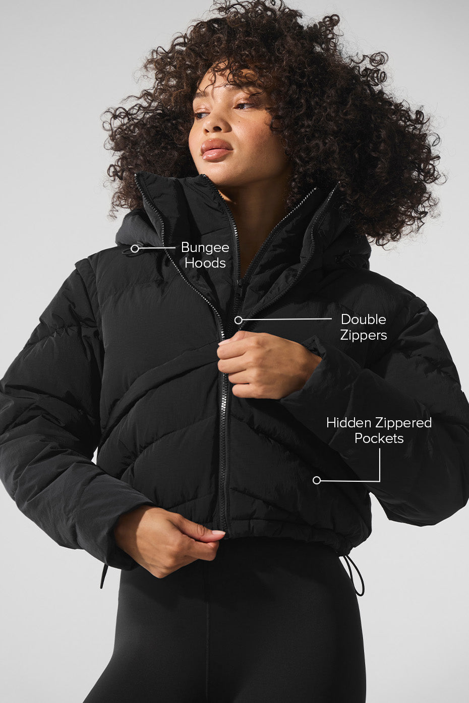 alo Glacier Puffer - Black