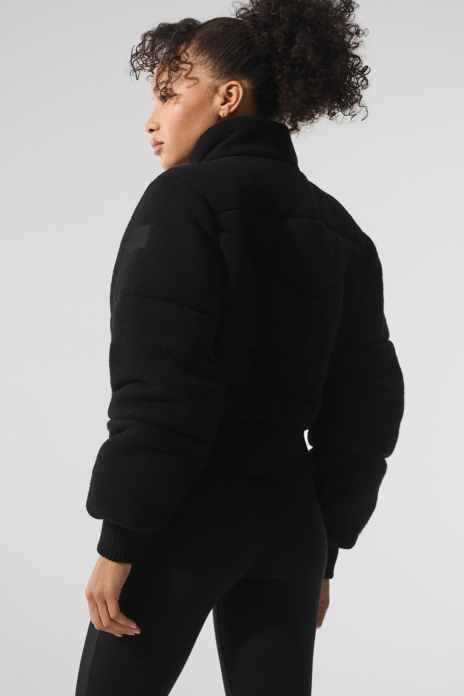 alo Darling Sweater Puffer - Black