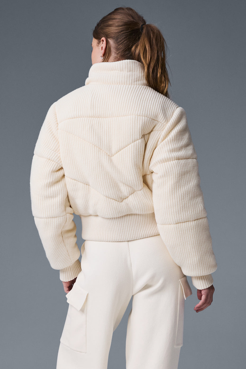 alo Darling Sweater Puffer - Ivory