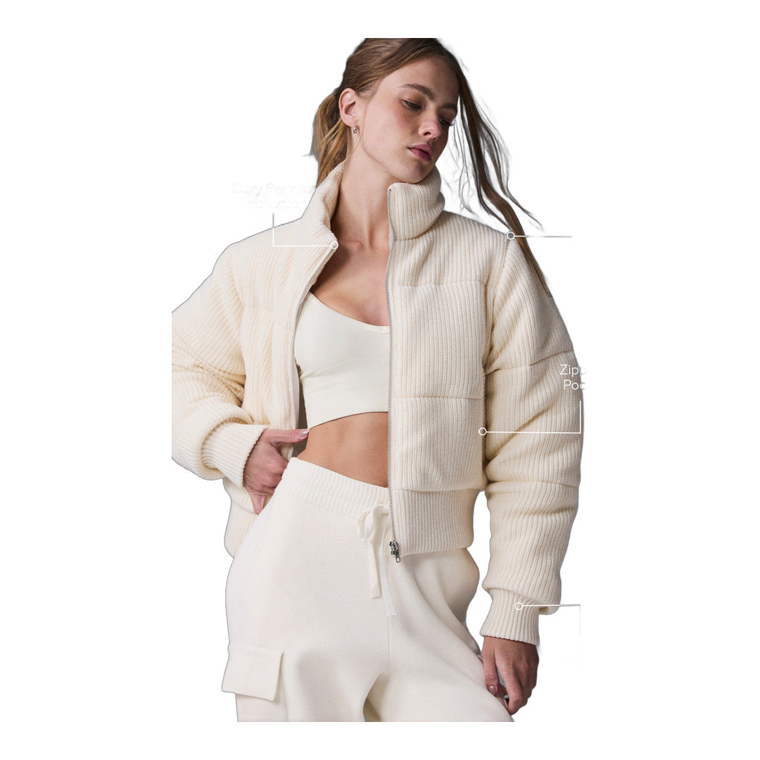 alo Darling Sweater Puffer - Ivory
