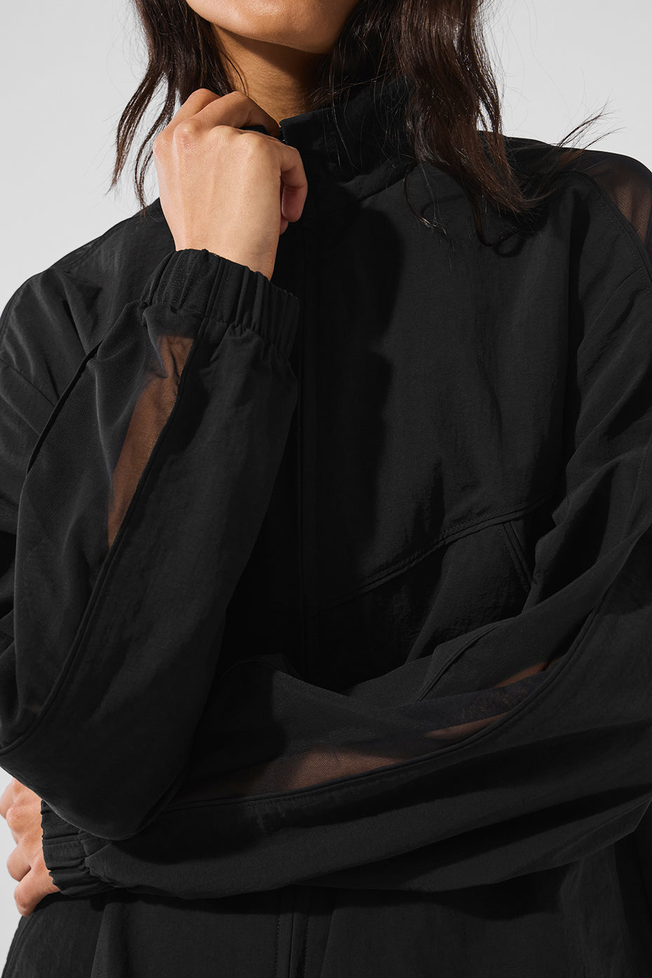 alo Origin Full-Zip Track Jacket - Black