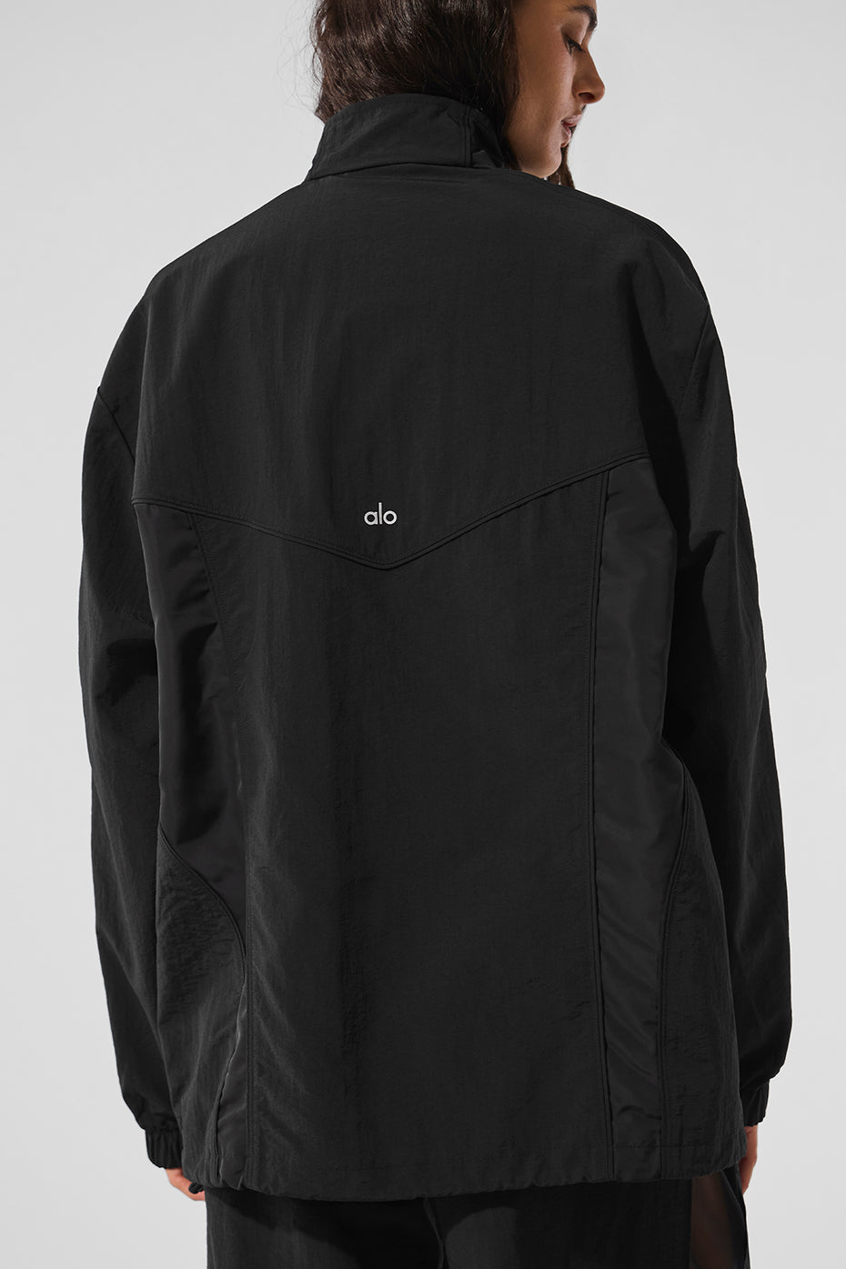 alo Origin Full-Zip Track Jacket - Black