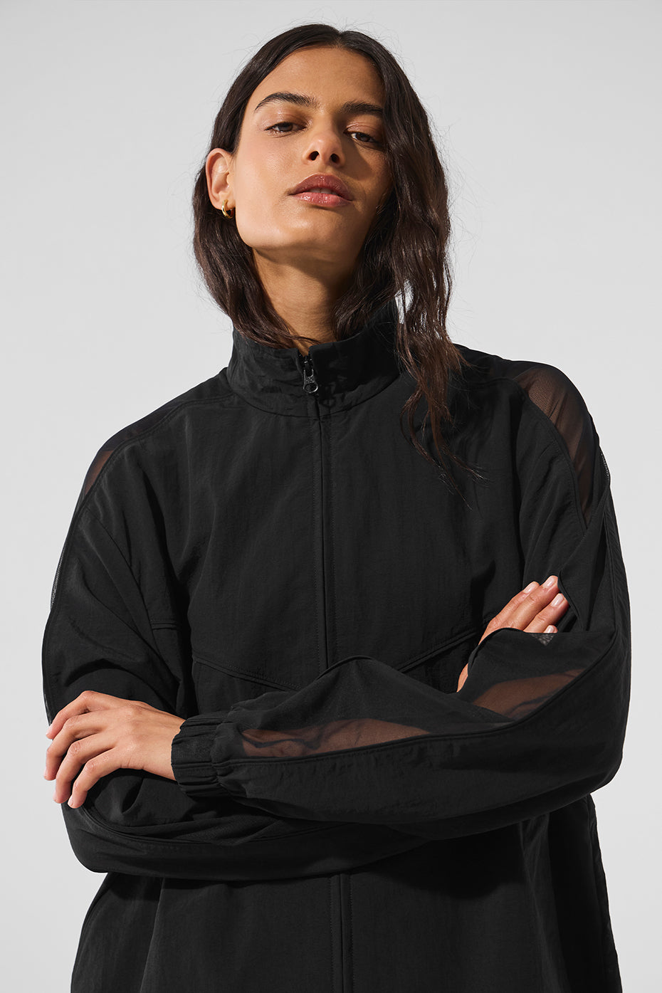 alo Origin Full-Zip Track Jacket - Black