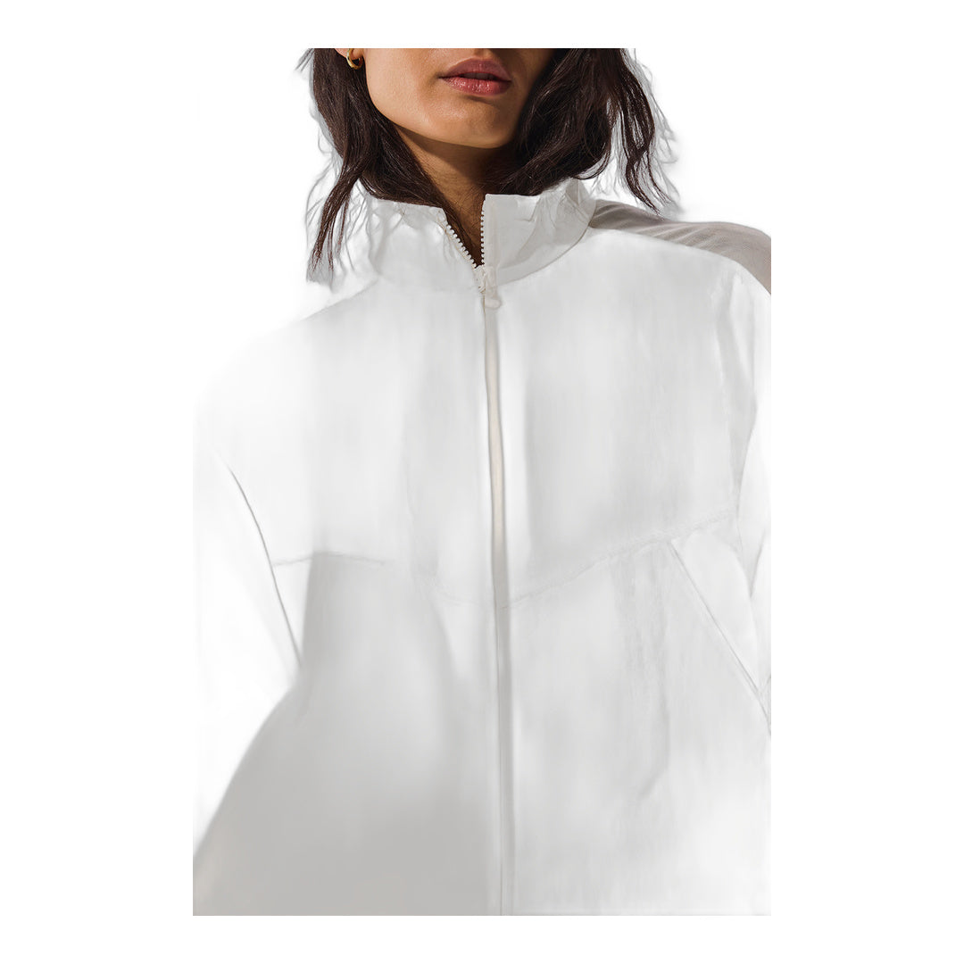 alo Origin Full-Zip Track Jacket - Ivory
