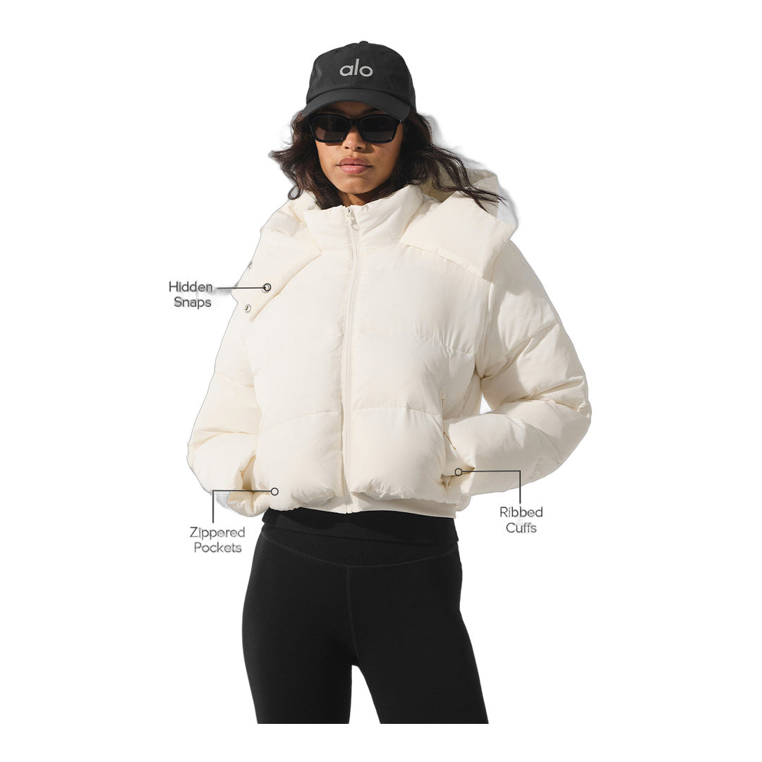 alo Foxy Puffer Jacket - Ivory