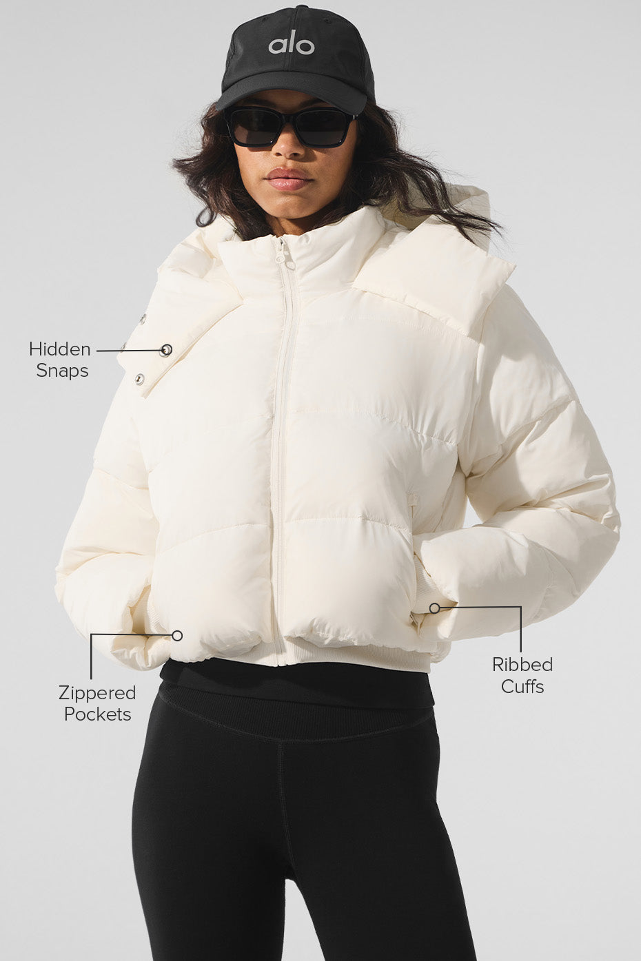 alo Foxy Puffer Jacket - Ivory