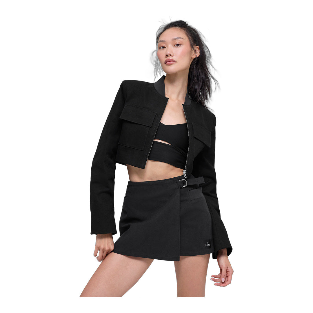alo Cropped Main Character Jacket - Black