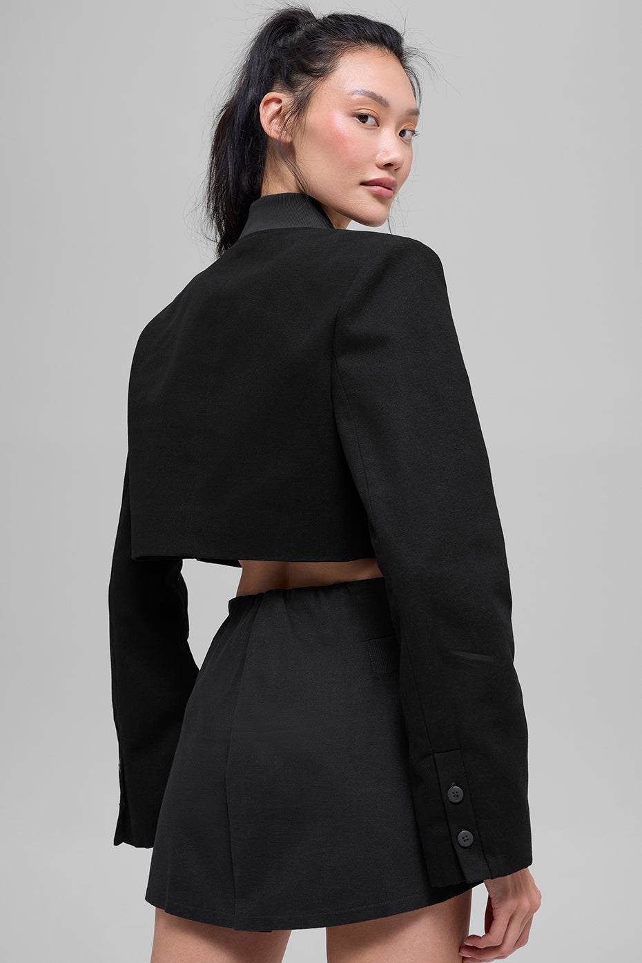 alo Cropped Main Character Jacket - Black