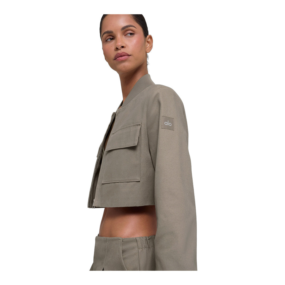 alo Cropped Main Character Jacket - Light Cocoa