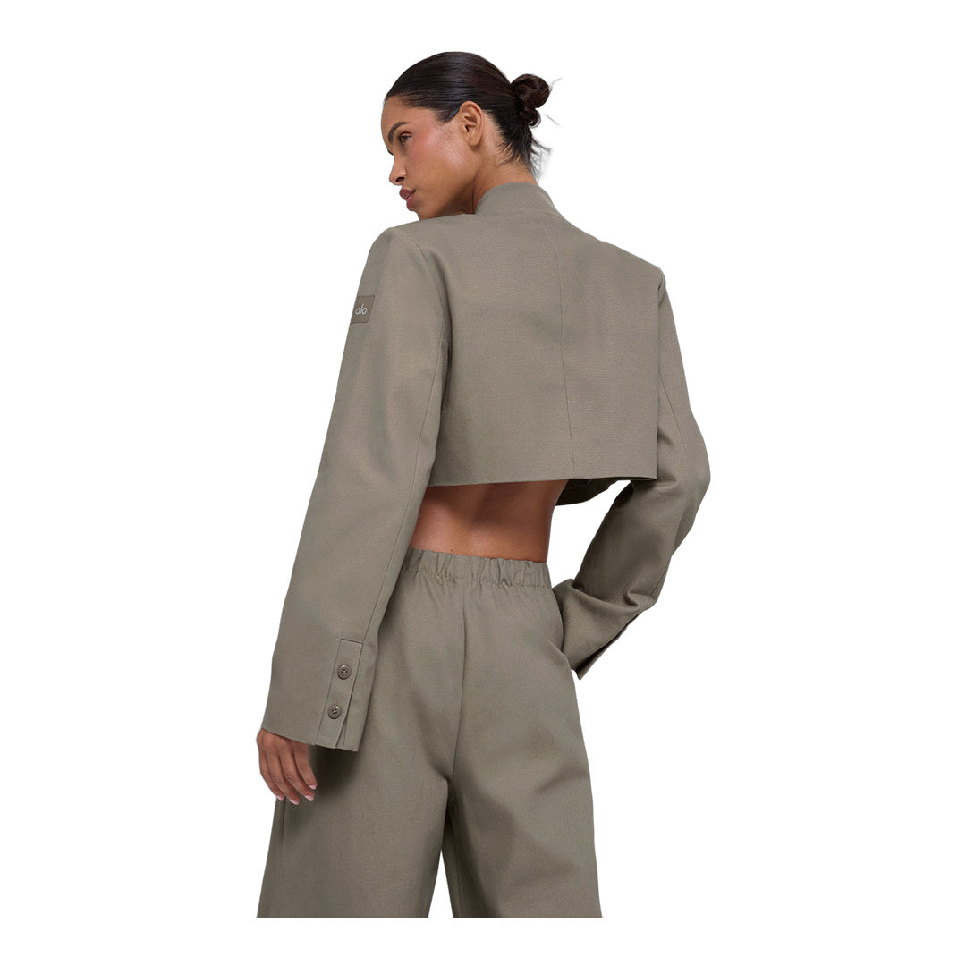 alo Cropped Main Character Jacket - Light Cocoa