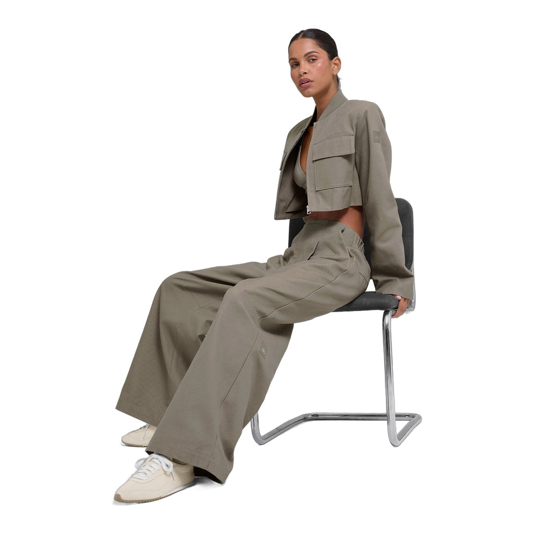 alo Cropped Main Character Jacket - Light Cocoa