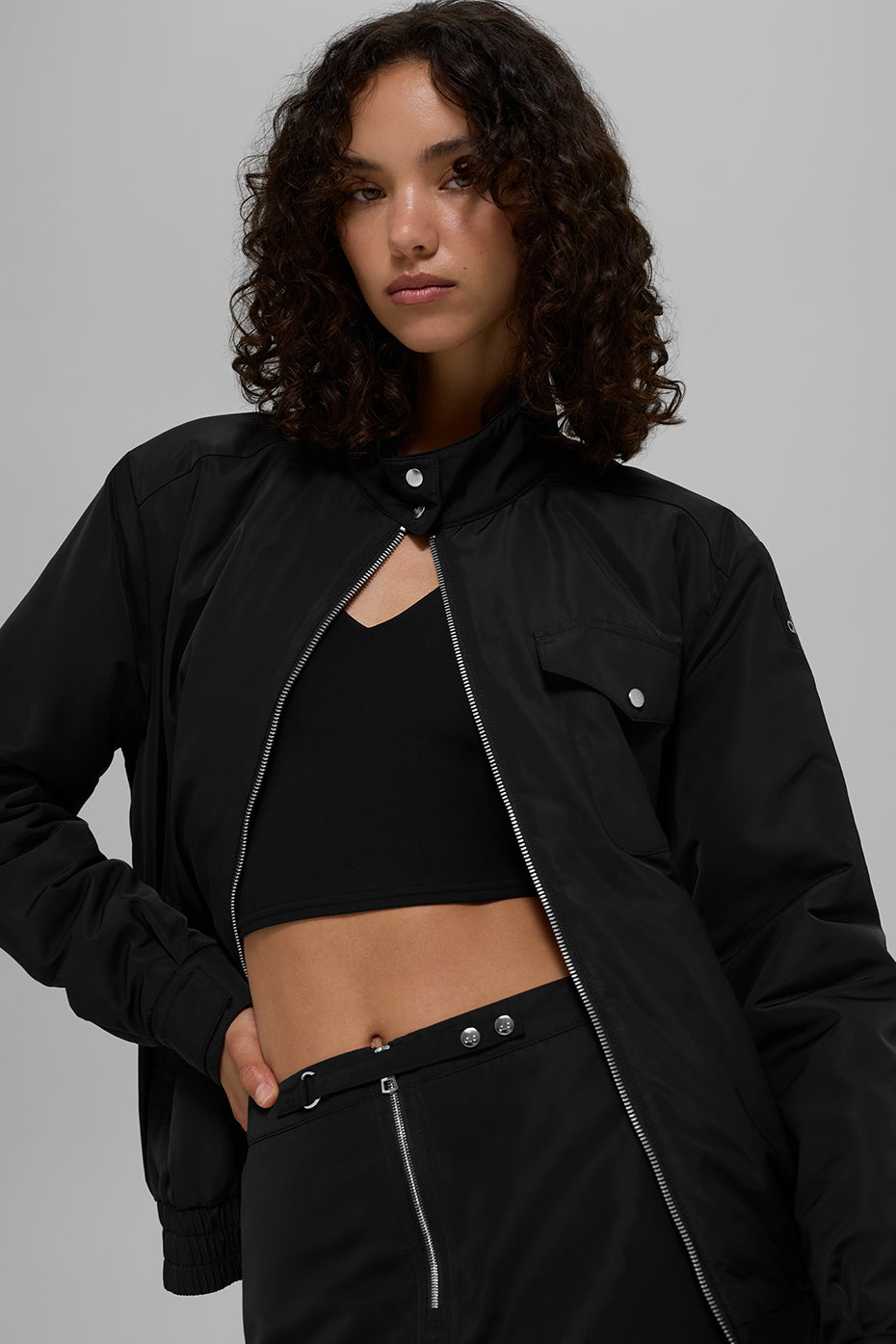 alo Work It Bomber - Black