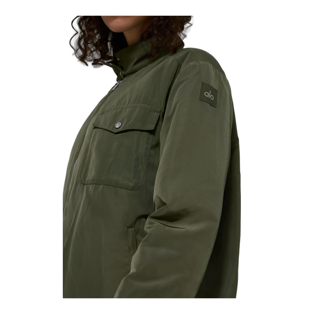 alo Work It Bomber - Green Olive