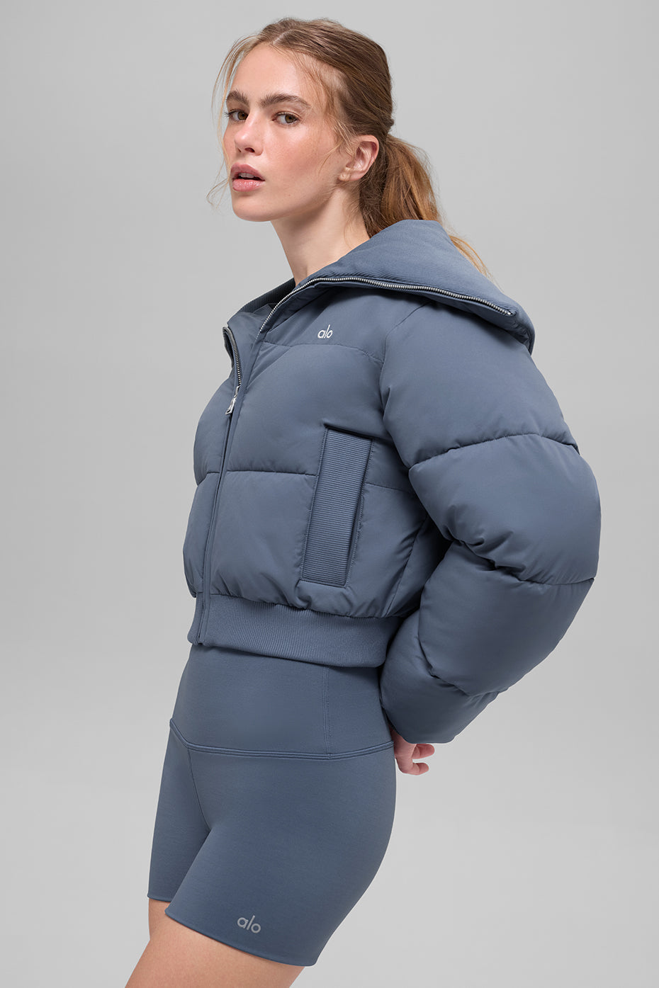 alo Captivate Puffer - Bluestone