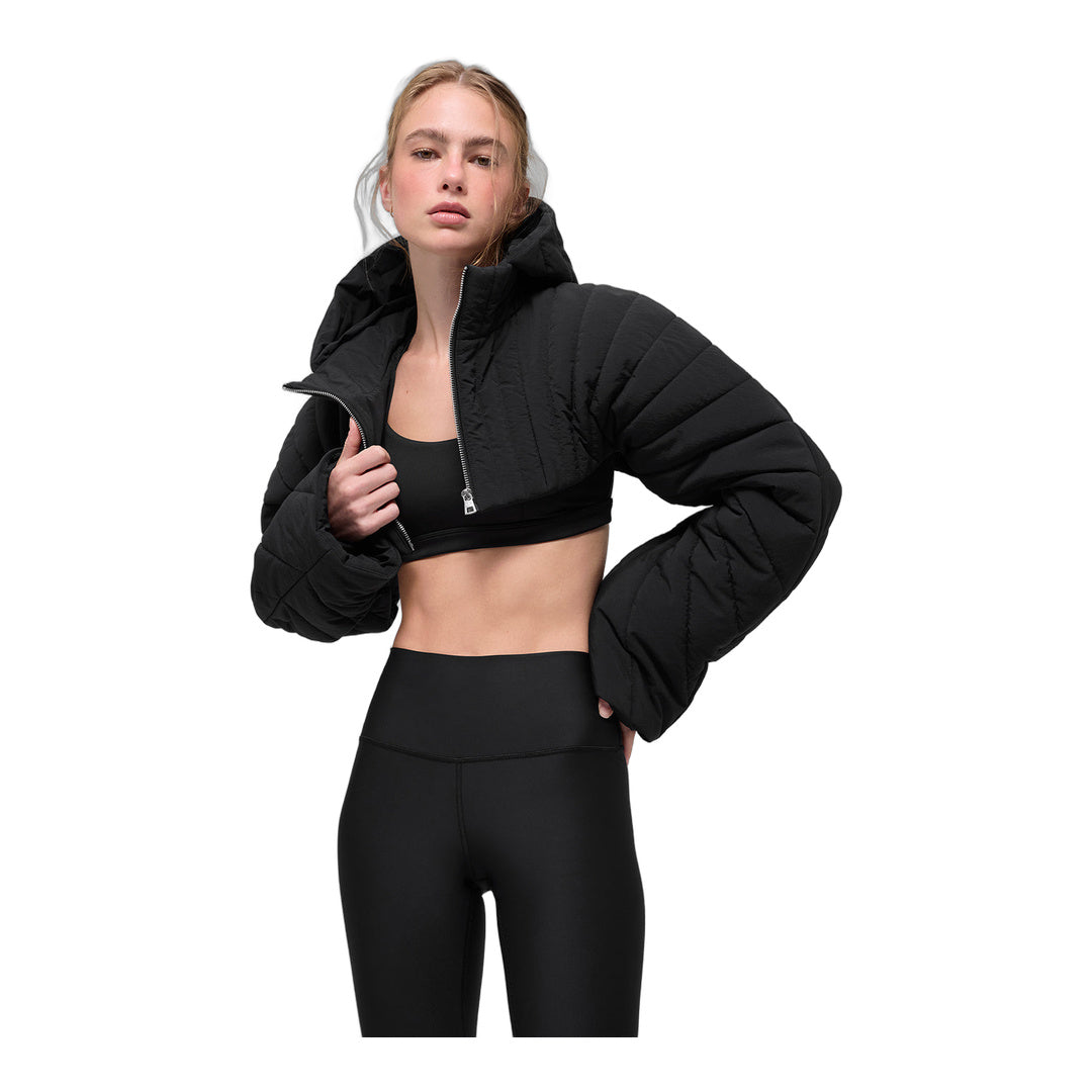 alo Quilted Starlight Puffer Shrug - Black