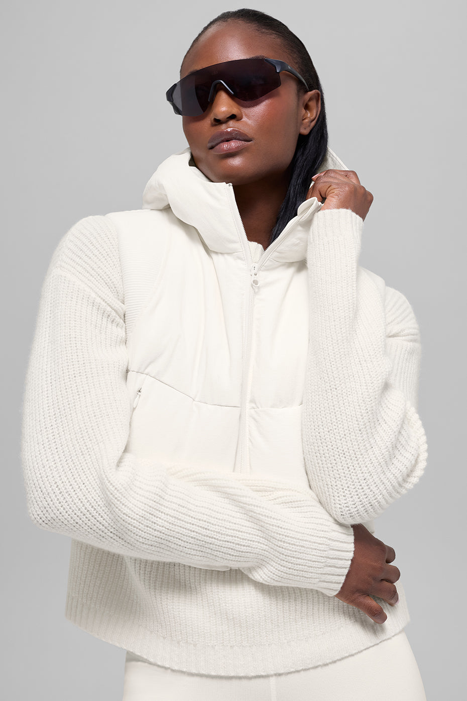 alo Fast Lane Puffer Vest - Ivory