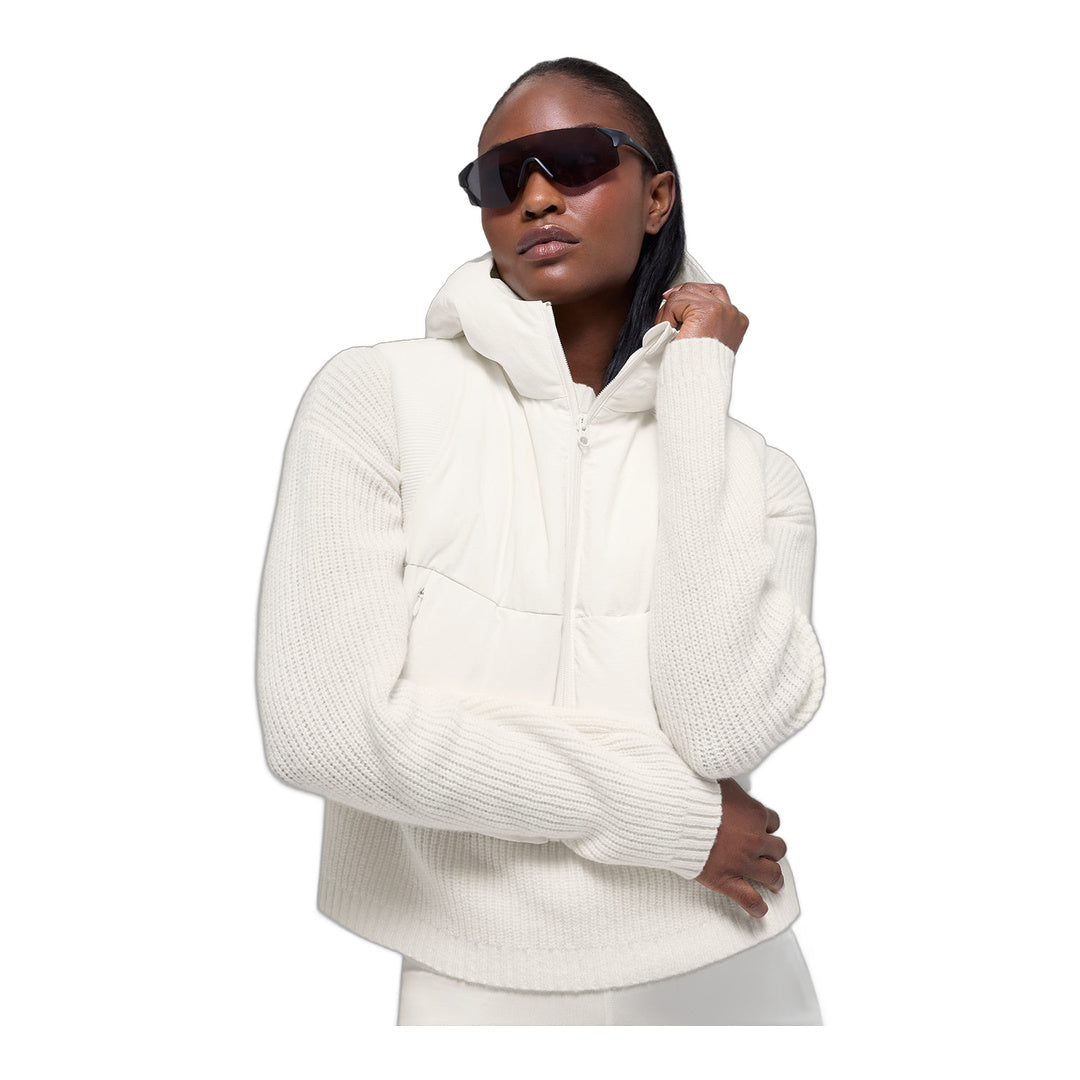 alo Fast Lane Puffer Vest - Ivory
