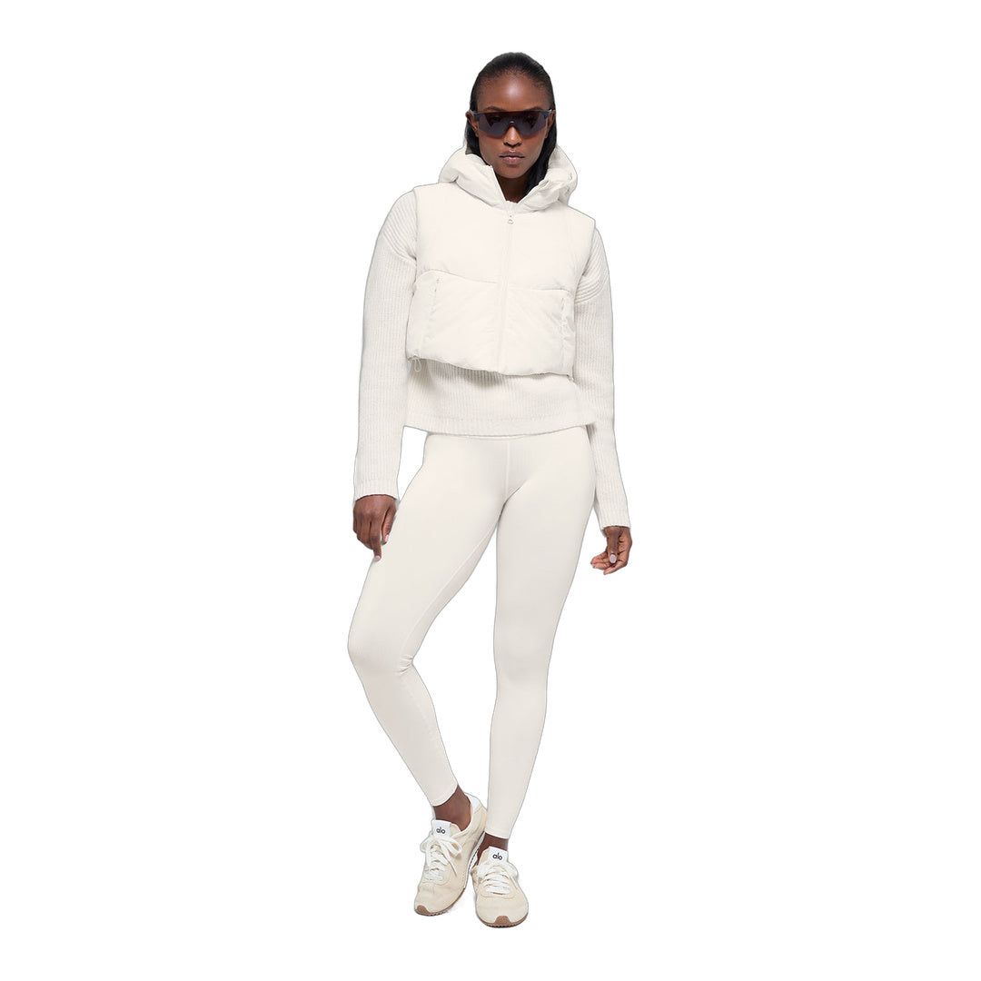 alo Fast Lane Puffer Vest - Ivory