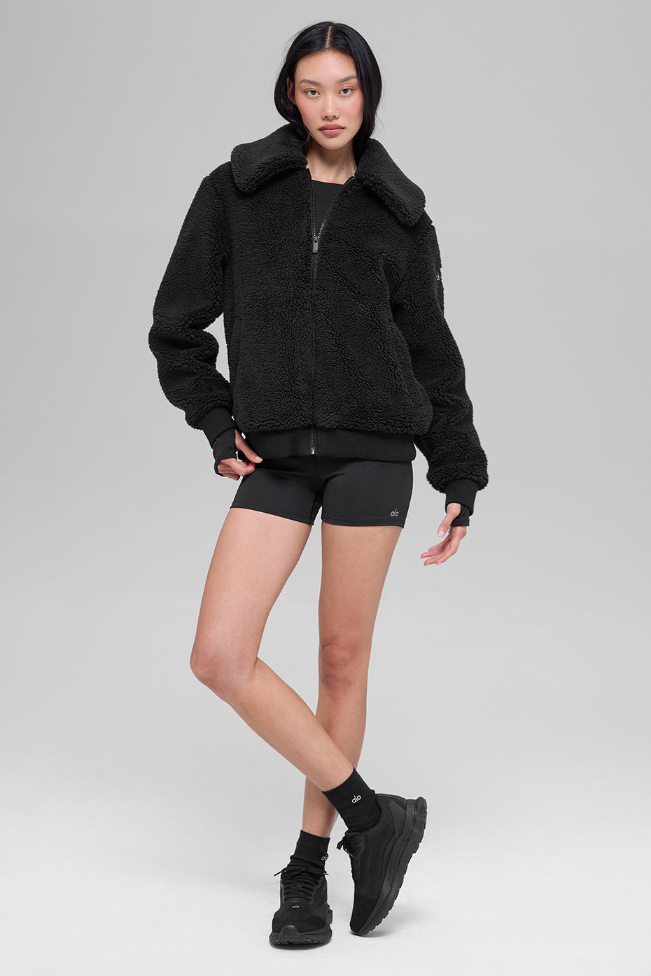 alo Sherpa Downtown Jacket - Black