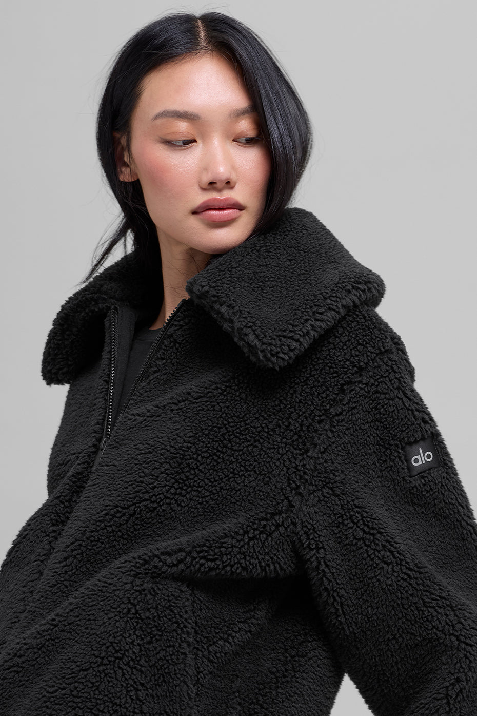 alo Sherpa Downtown Jacket - Black