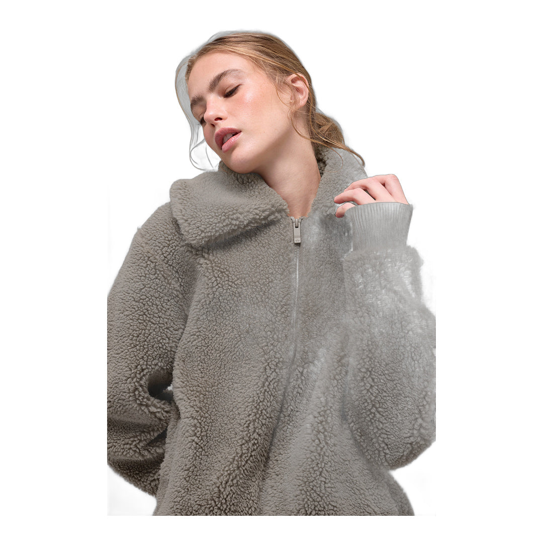 alo Sherpa Downtown Jacket - Light Cocoa