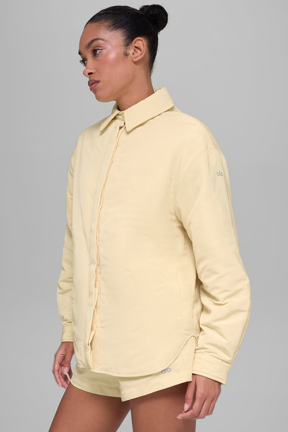 alo Socialite Shacket - Candlelight Yellow