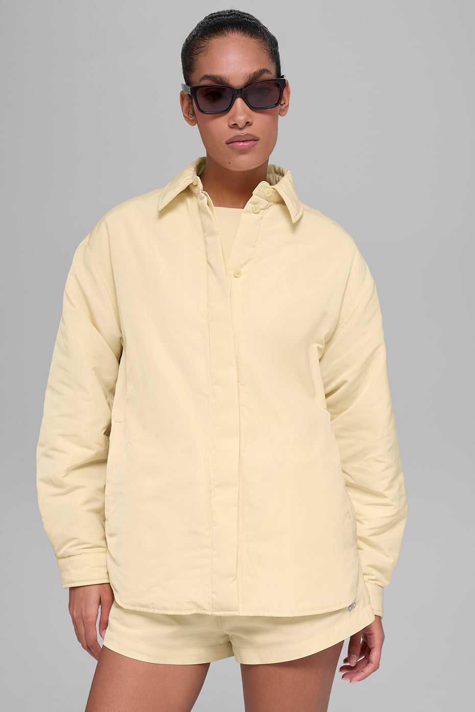 alo Socialite Shacket - Candlelight Yellow