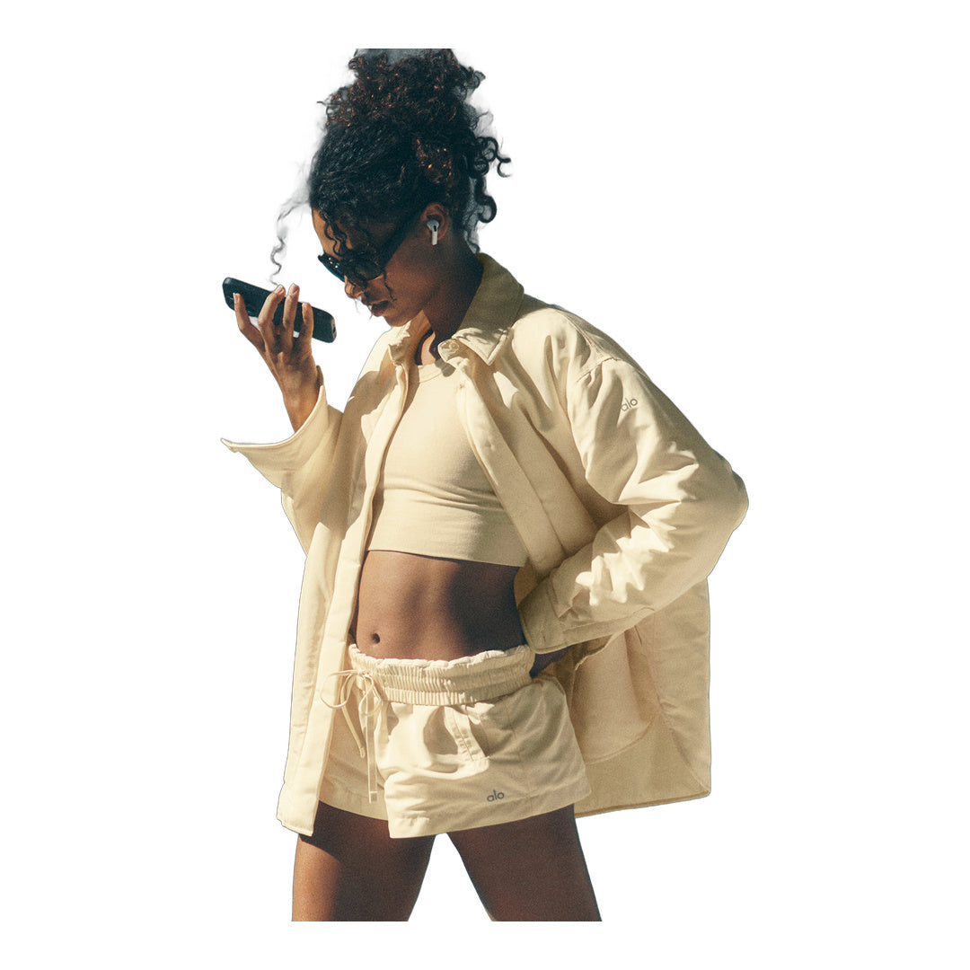 alo Socialite Shacket - Candlelight Yellow