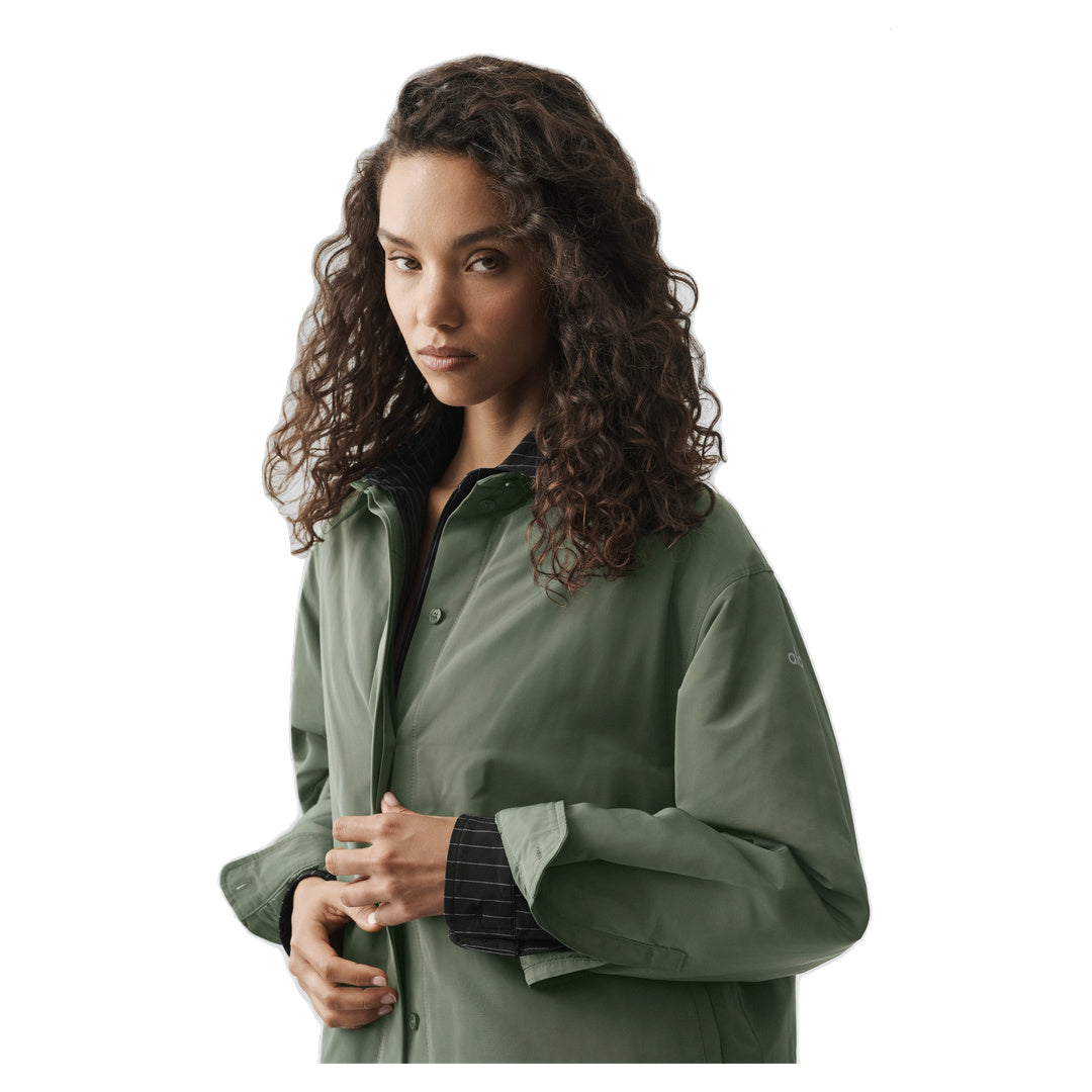 ALO Socialite Shacket - Bamboo Green
