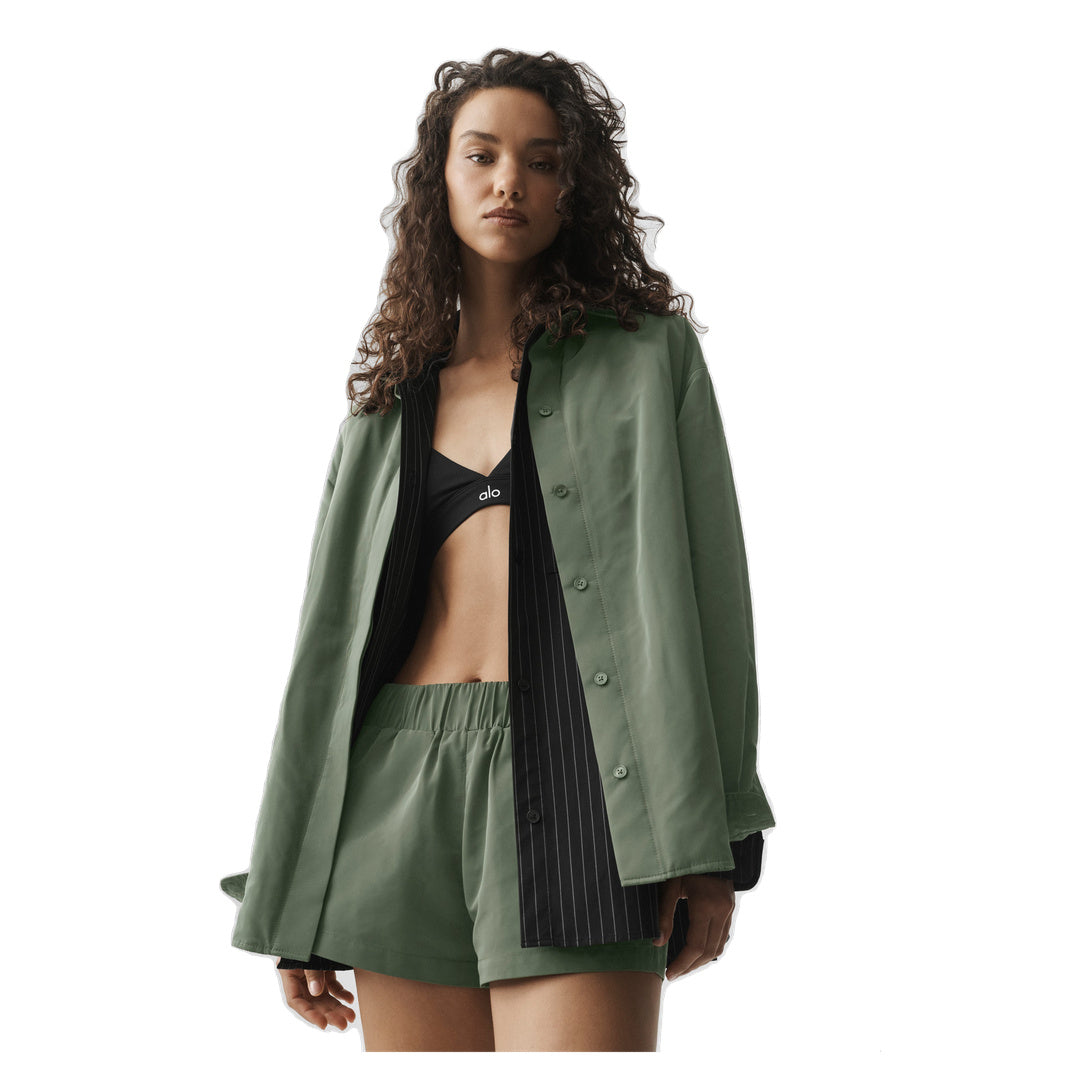 ALO Socialite Shacket - Bamboo Green