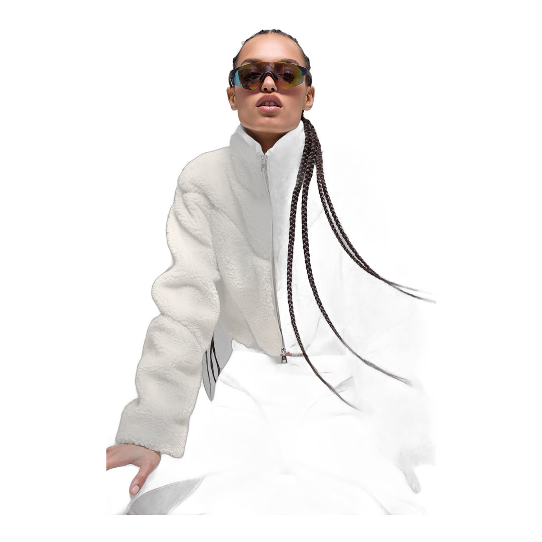 alo Sherpa Cropped Slope Side Jacket - Ivory