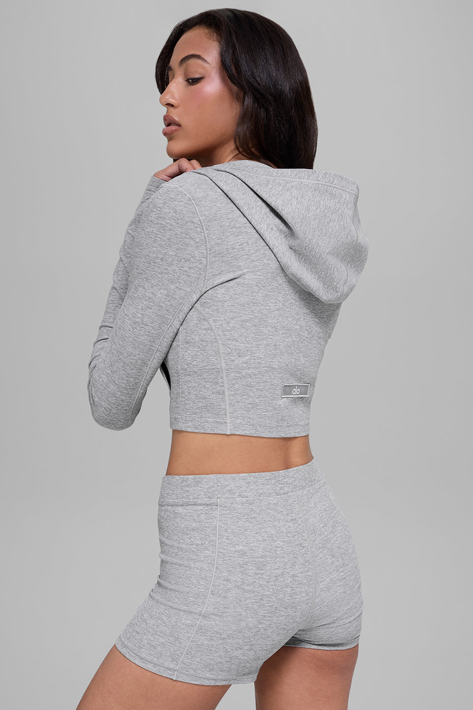 alo Alosoft Sincere Fitted Jacket - Athletic Heather Grey