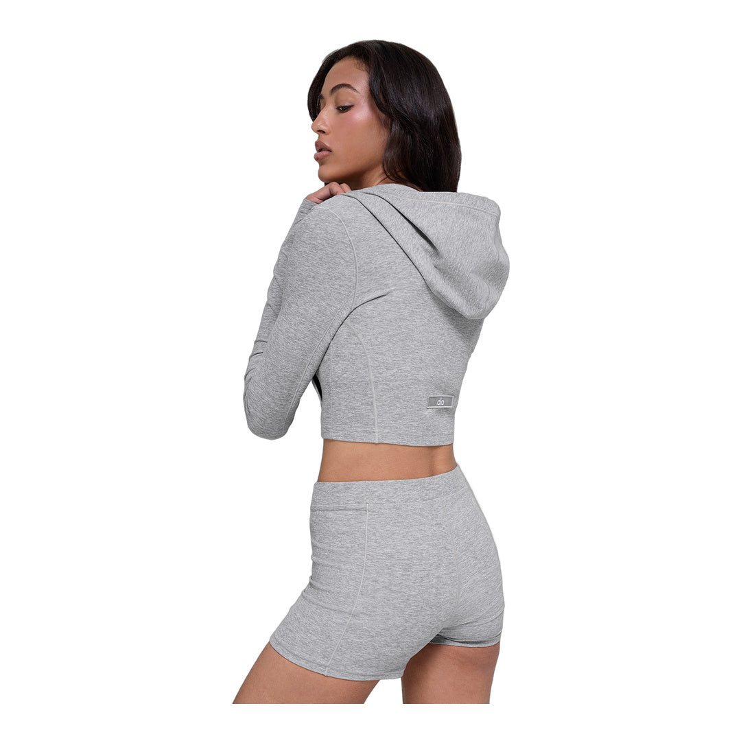 alo Alosoft Sincere Fitted Jacket - Athletic Heather Grey