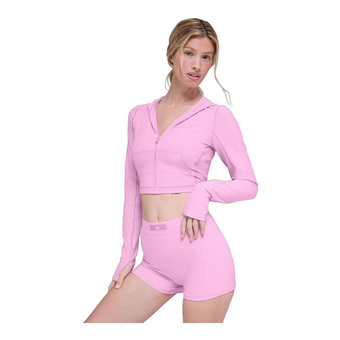 alo Alosoft Sincere Fitted Jacket - Candy Heart Pink