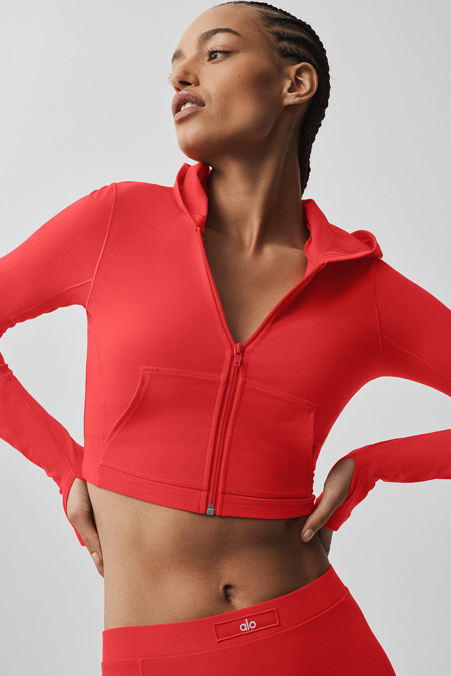 alo Alosoft Sincere Fitted Jacket - Bright Red
